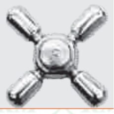Volante Cruz Cromo Venus P/Inserto Bronce