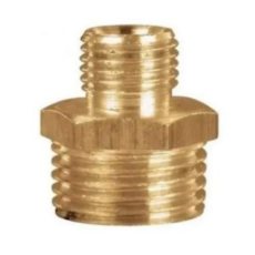 Rosca Con Tuerca Bronce 1 X 3/4