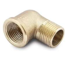 Codo Bronce H-M 1/2" X 3/8" Virola