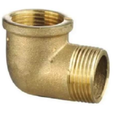Codo Bronce H-M 1/2" X 1/8" Virola