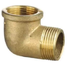 Codo Bronce H-M 1/2" X 1/4" Virola
