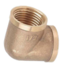 Codo Bronce H-H 1/4 X 1/8"