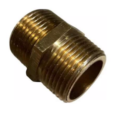 Rosca Con Tuerca Bronce De 3/8" Virola.
