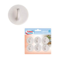 Accesorio Percha Cuelgataza Blanca Blister X 6