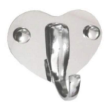 Accesorio Percha Pentagono Ch. Acero Inox.+Acril. X2
