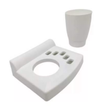 Accesorio Portacepillo Y Vaso Plástico