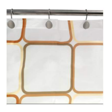 Cortina P/Baño Mod. Cuadrados 180X180