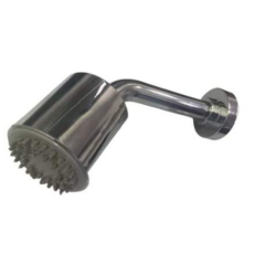 Lluvia Plástica Completa Cromo Cilindrica 65Mm Antisarro