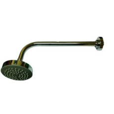 Lluvia Plástica Completa Cromo Cilindrica Chata 70Mm Antisarro