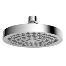 Cabeza De Ducha Plástica Redonda 10Cm Chata Cromo-Ll15