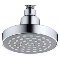 Cabeza De Ducha Plástica Redonda 12Cm Cromo-Gruesa-Ll6
