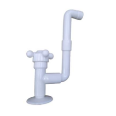 Canilla Pared 1 Agua Blanco Bajo Recta Pvc