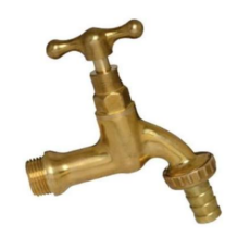 Canilla Bronce Con Pico Y Manga 3/4"-807B