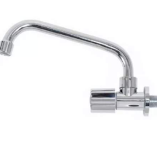 Canilla Pared 1 Agua Cromo Pvc Pico U-Lb-5602