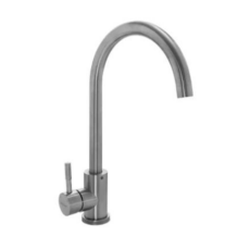 Monocomando Mesada Pico Bar Lujo Acero Inox.