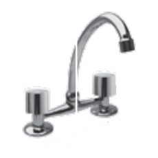 Griferia Mesada Cocina Viva Cromo Vc3305-