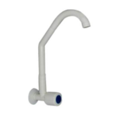 Grifería Pared Cocina Pvc Curvo