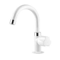 Canilla Lavatorio 1 Agua Blanco Pvc-Vikua-Foz