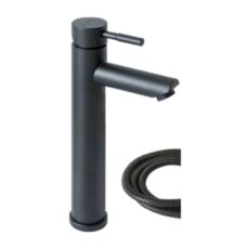 Monocomando Lavatorio Alto 30Al.Tot Tower Black