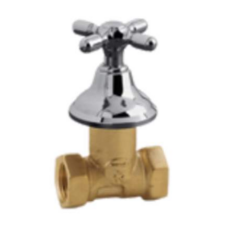 Llave Paso Hierro Con Campana De 3/4