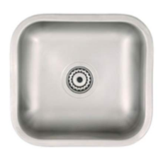 Pileta Lavar Acero Simple L.Eco 34X37X15 Mesada