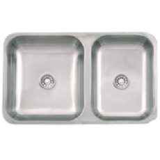 Pileta Lavar Acero Doble L.Eco 64X37X15 Mesada