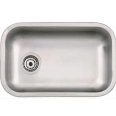 Pileta Lavar Acero Simple L.Eco 52X32X18 Mesada Lujo