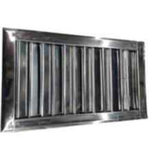 Reja C/ Aireador Acero Inox. 15X15