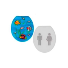 Tapa Inodoro Urea Estampada Peces