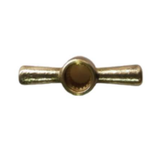 Volante Tipo Baston Recto Estria Ø 9(Gruesa)Bronce Pulido