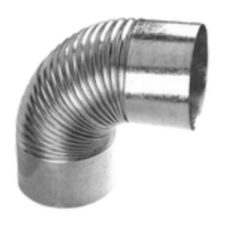 Curva Zinc Corrugada 5 A 90º