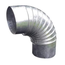 Curva Zinc Corrugada 4 A 90º