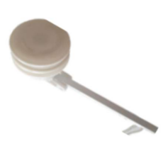 Botón Pvc Lateral P/Mochila Chato Blanco C18