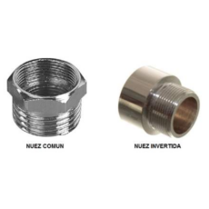 Nuez Invertida Pvc Para Brazo De Lluvia
