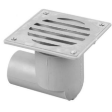 Sopapa A Codo Bañera Plast.C/ Receptáculo R8X8