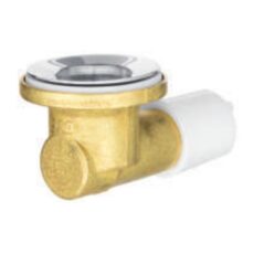 Sopapa A Codo Bronce Terminal Pvc
