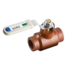 Llave Esferica H3-Fusion Marron 3/4" Sin Camp