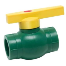 Llave Esférica Fusión Pvc 50Mm(Verde-Amarilla)