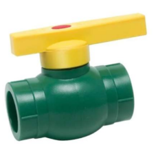 Llave Esférica Fusión Pvc 63Mm(Verde-Amarilla)