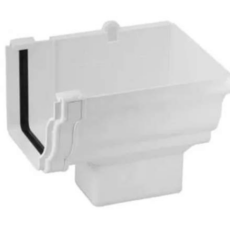 Embudo Para Canaleta Recto Pvc