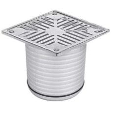 Porta Rejilla De 8 X 8 X 40 C/R/Acero Acanalado