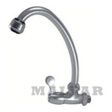 Canilla Pared 1 Agua Cromo Pico (J) Pvc