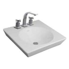 Lavatorio Tori Cuadra Amplio 43 Cm 3 Agujeros L250K B