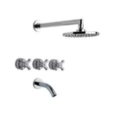 Juego Para Baño Y Ducha De Dos Llav Y Trans Linea Malena Fv 16