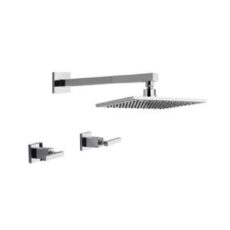 Juego Ducha Con Lluvia Y Dos Llaves Dominic Lever Fv R85