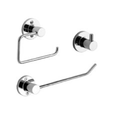 Kit Linea Arizona B1 3 Piezas (1 Percha + 1 Toallero Corto + 1 Portarollo) Fv
