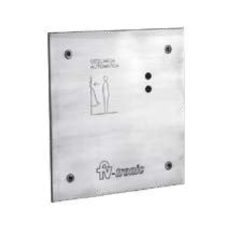 Valvula Electronica Para Descarga Para Mingitorio Con Tapa De Acero Inox Fv