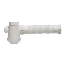 Sifon Simple Plastico Blanco C/Acceso