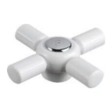 Volante Plastico Tipo Cruz Blanca X 24
