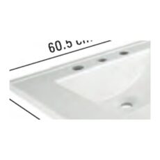 Mesada Recta 60Cm Marmolina
